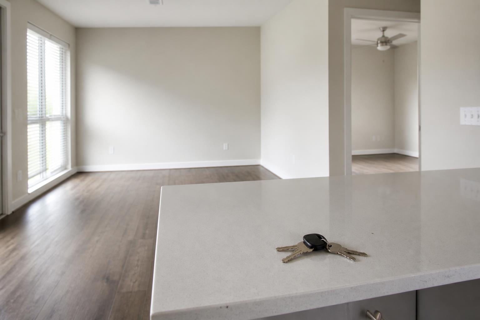 Freshly cleaned empty rental property ready for move-out in Solihull